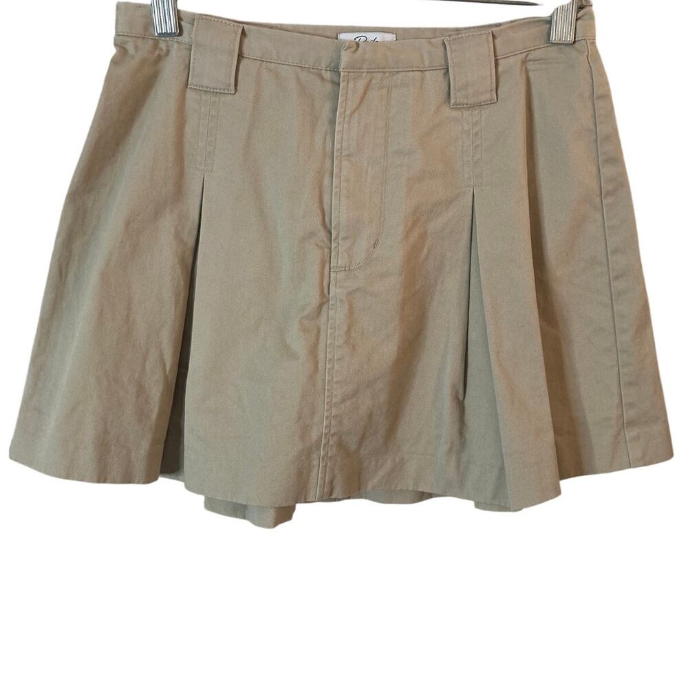 Rails Skort Womens 0 Beige Khaki Pleated Mini Tennis Golf Preppy Casual